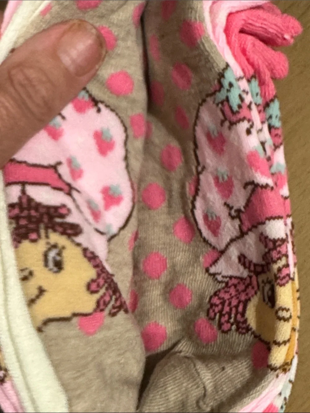 Sanrio Hello-Kitty No-Show Socks OR Strawberry Shortcake
